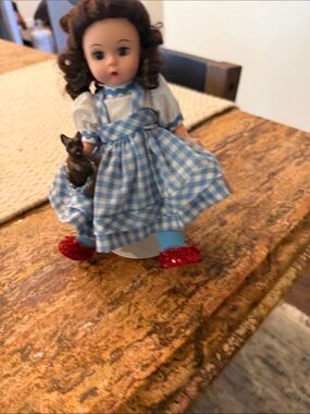 Madam Alexander Dorothy and Toto Doll in Blue Gingham Dress with Red Shoes